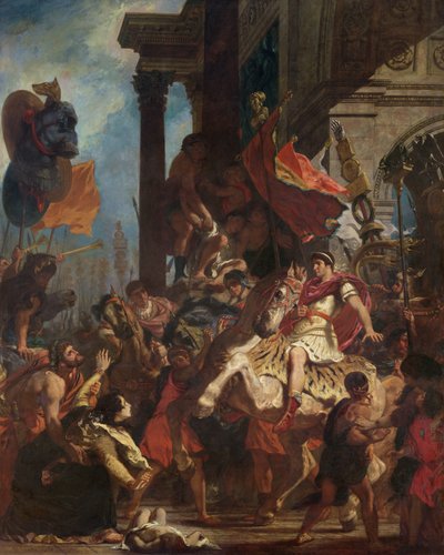 Die Gerechtigkeit von Trajan (53-117) 1840 von Ferdinand Victor Eugene Delacroix